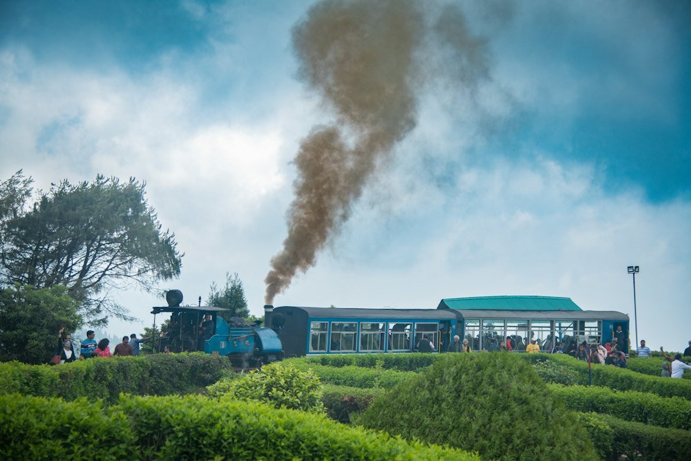 Steam toy train in the Darjeeling hills